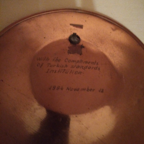 Turkish Copper Wall Plate (RARE) - Picture 2 of 2